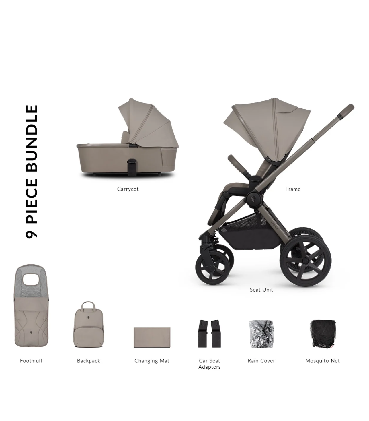 Venicci Upline 2 2 in 1 Taupe