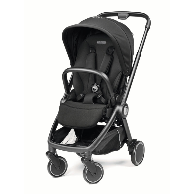 Peg Perego City Loop Chassis, Seat Unit & Primo Viaggio Car Seat Bundle - True Black