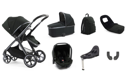 BabyStyle Oyster4 7-Piece Travel System Black Olive Check Delivery Date Before Ordering