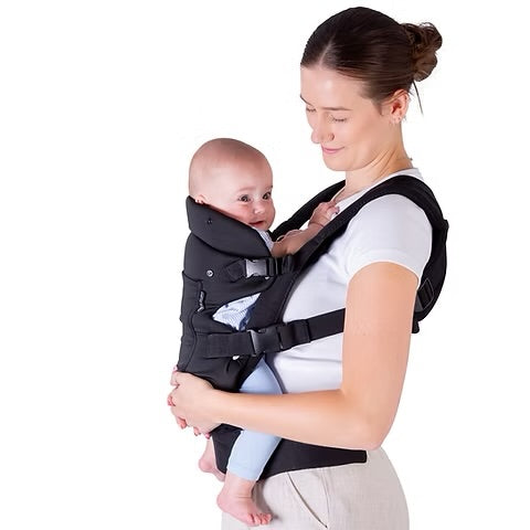 Ara Carrier Front and Back Baby Carrier - Black