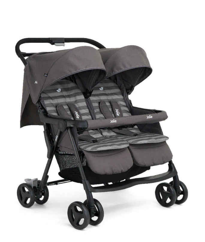 Joie Aire Twin Stroller inc 2 Footmuffs Ex display