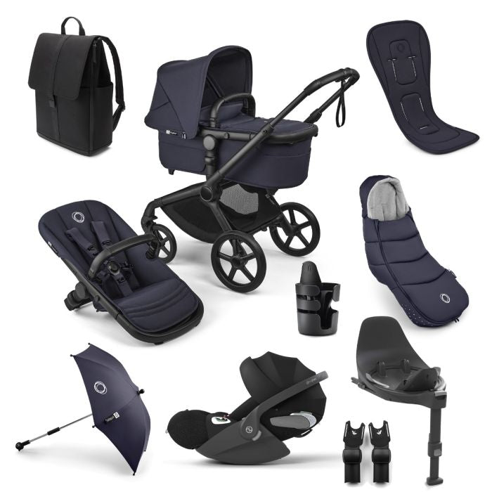 Bugaboo Fox 5 Renew Complete Deep Blue Cybex Cloud T & Base Ultimate Bundle