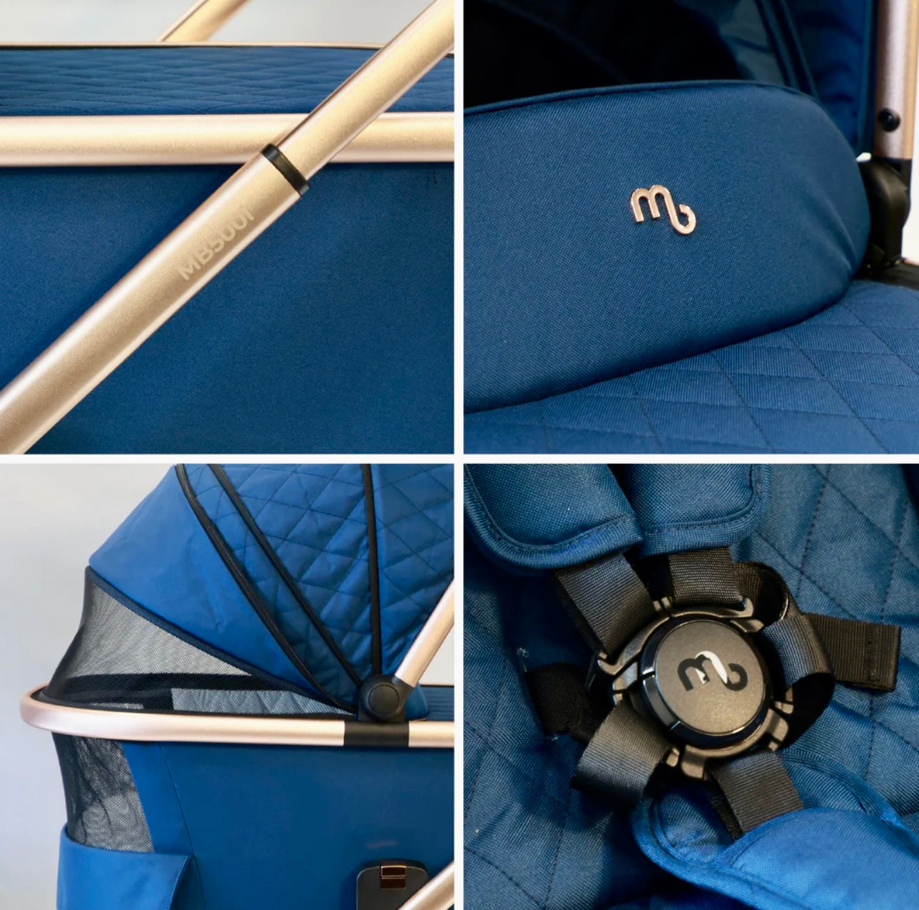 My Babiie MB500 Dani Dyer Opal Blue iSize Travel System
