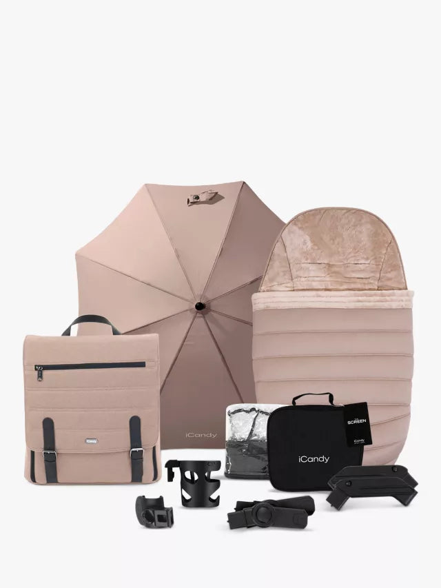 iCandy Peach 7 Pushchair & Accessories Bundle, Cookie
