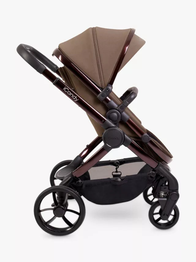 iCandy Peach 7 Pushchair, Carrycot & Accessories with Cocoon Car Seat and Base Travel Bundle, Coco
