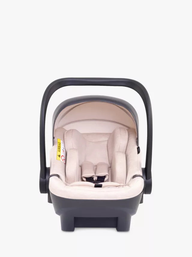 iCandy Peach 7 Pushchair, Carrycot & Accessories with Cocoon Car Seat and Base Travel Bundle, Biscotti