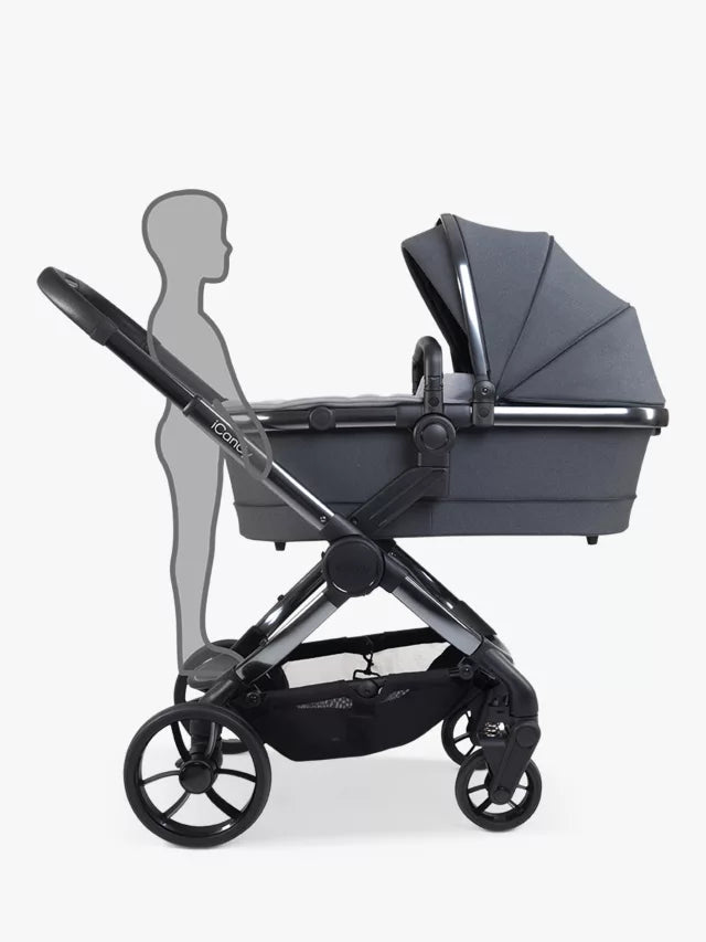 iCandy Peach 7 Pushchair & Accessories with Cybex Cloud T Baby Car Seat and Base T Bundle, Truffle/Deep Black