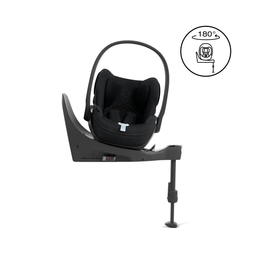 iCandy Peach 7 Pushchair & Accessories with Cybex Cloud T Baby Car Seat and Base T Bundle, Coco/Deep Black