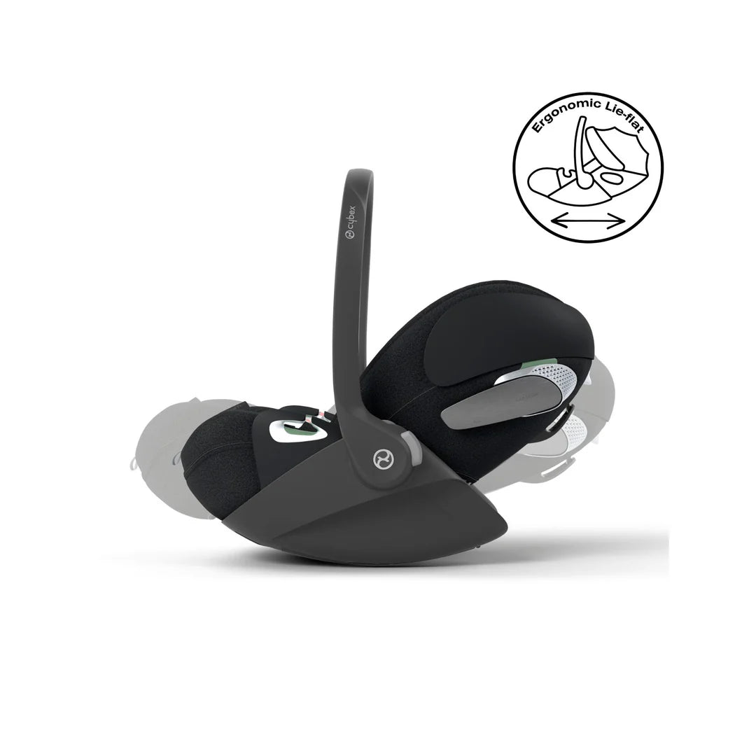 iCandy Peach 7 Pushchair & Accessories with Cybex Cloud T Baby Car Seat and Base T Bundle, BlackEdition /Deep Black