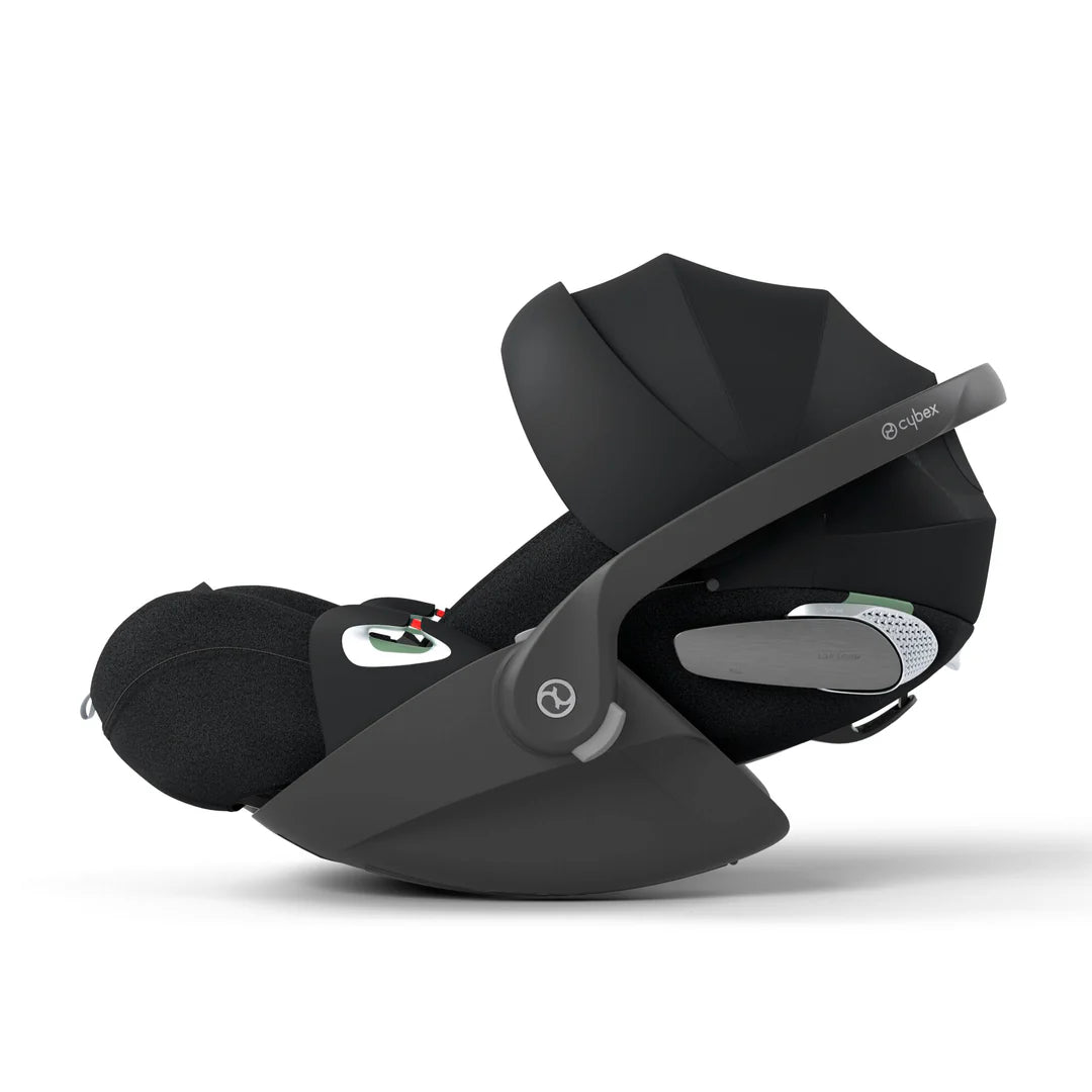 iCandy Peach 7 Pushchair & Accessories with Cybex Cloud T Baby Car Seat and Base T Bundle, BlackEdition /Deep Black