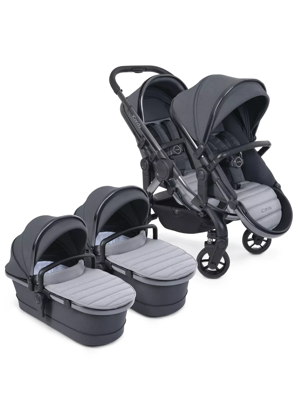 iCandy Peach 7 Twin Pushchair and Carrycot, Truffle