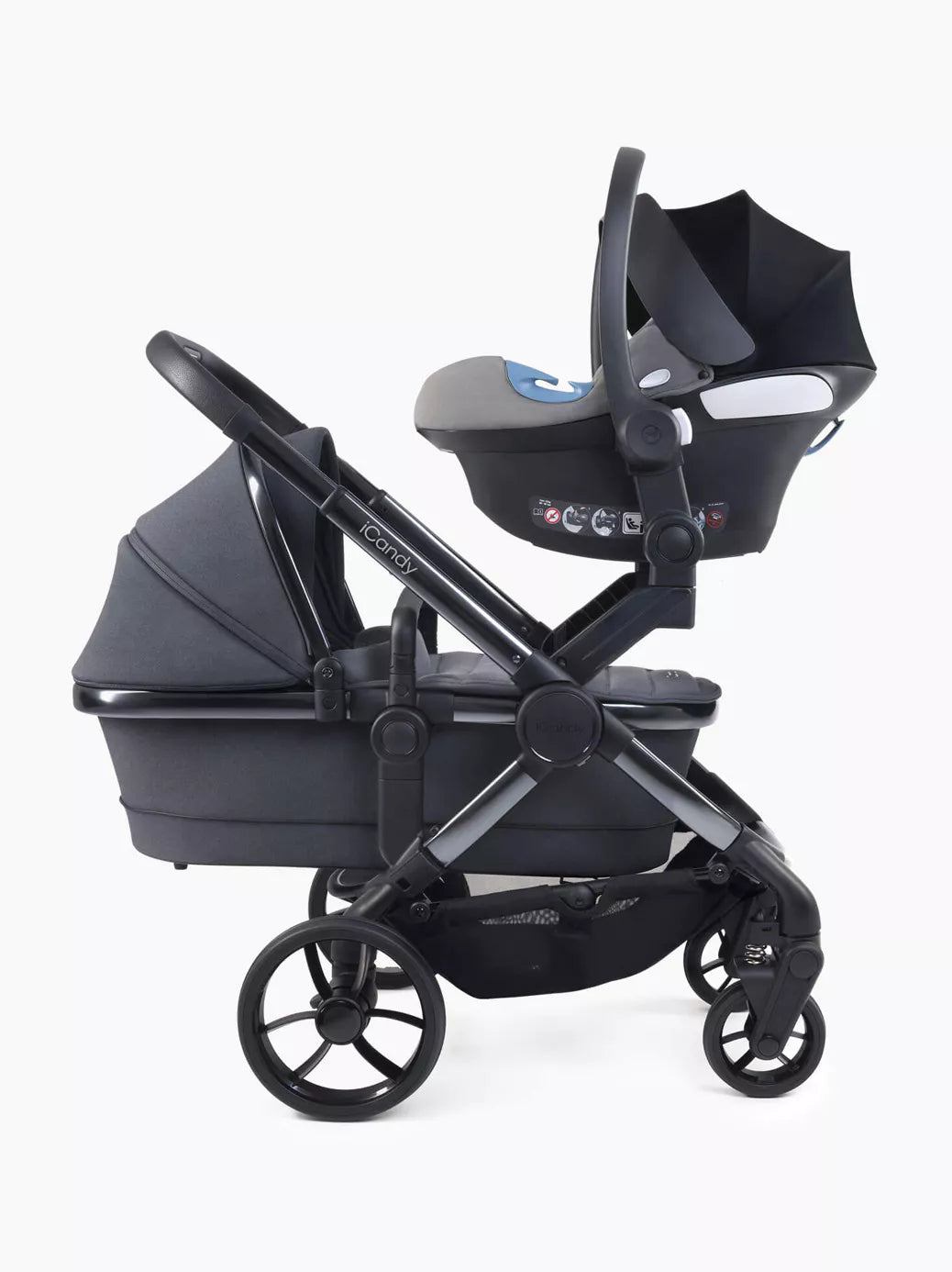 iCandy Peach 7 Twin Pushchair and Carrycot, Truffle