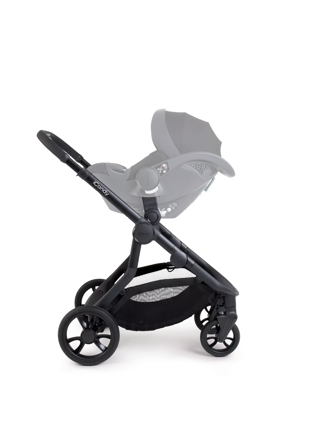 iCandy Orange 4 Pushchair, Carrycot and Accessories Complete Bundle Jet /Rose