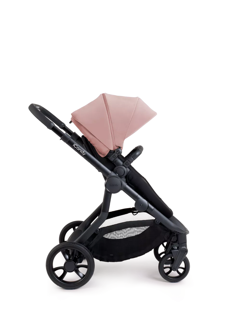 iCandy Orange 4 Pushchair, Carrycot and Accessories Complete Bundle Jet /Rose