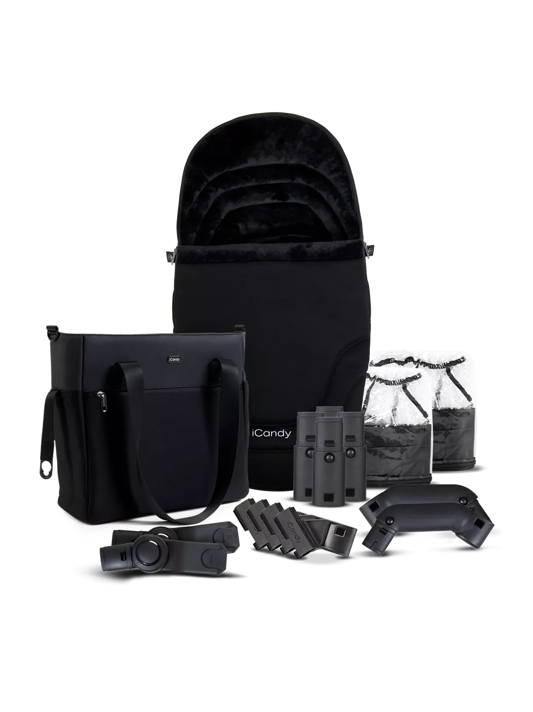 iCandy Orange 4 Pushchair, Carrycot and Accessories Complete Bundle Jet Latte