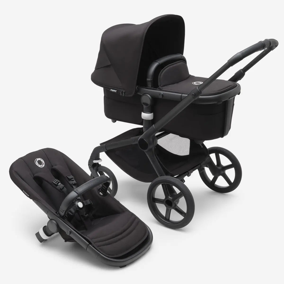 Bugaboo Fox 5 carrycot and seat pushchair Midnight Black