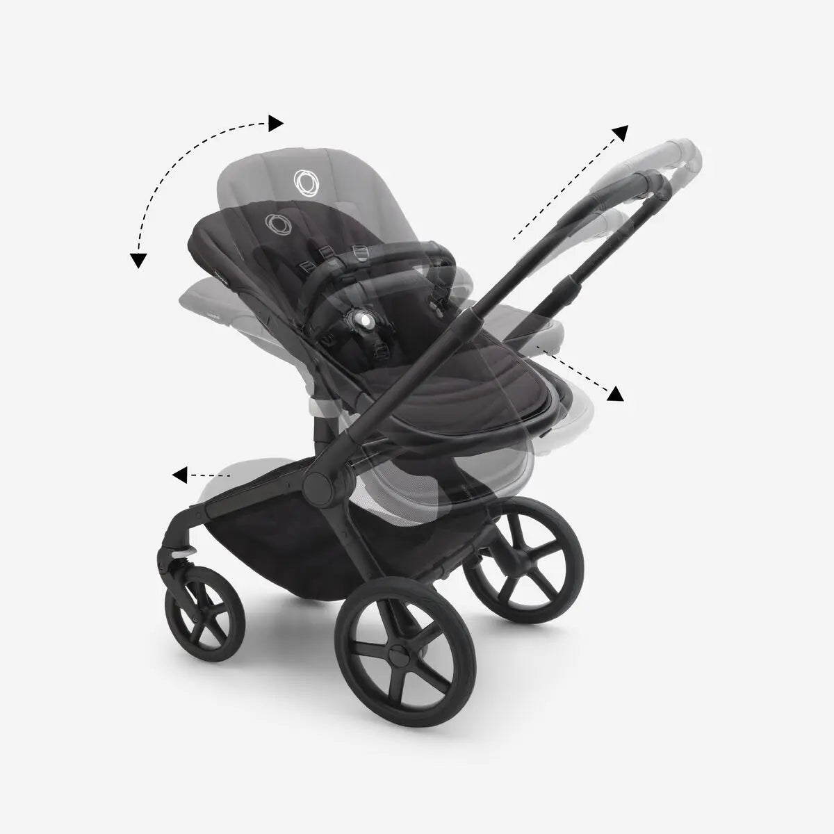 Bugaboo Fox 5 carrycot and seat pushchair Midnight Black