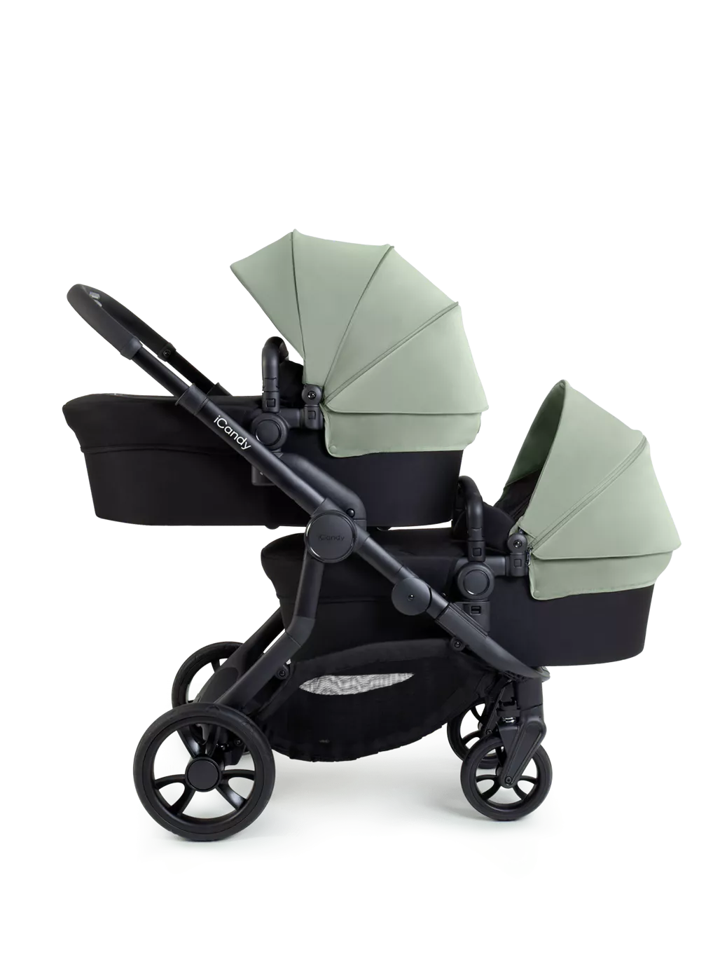 Orange 4 Twin Pushchair Bundle Jet Pistachio