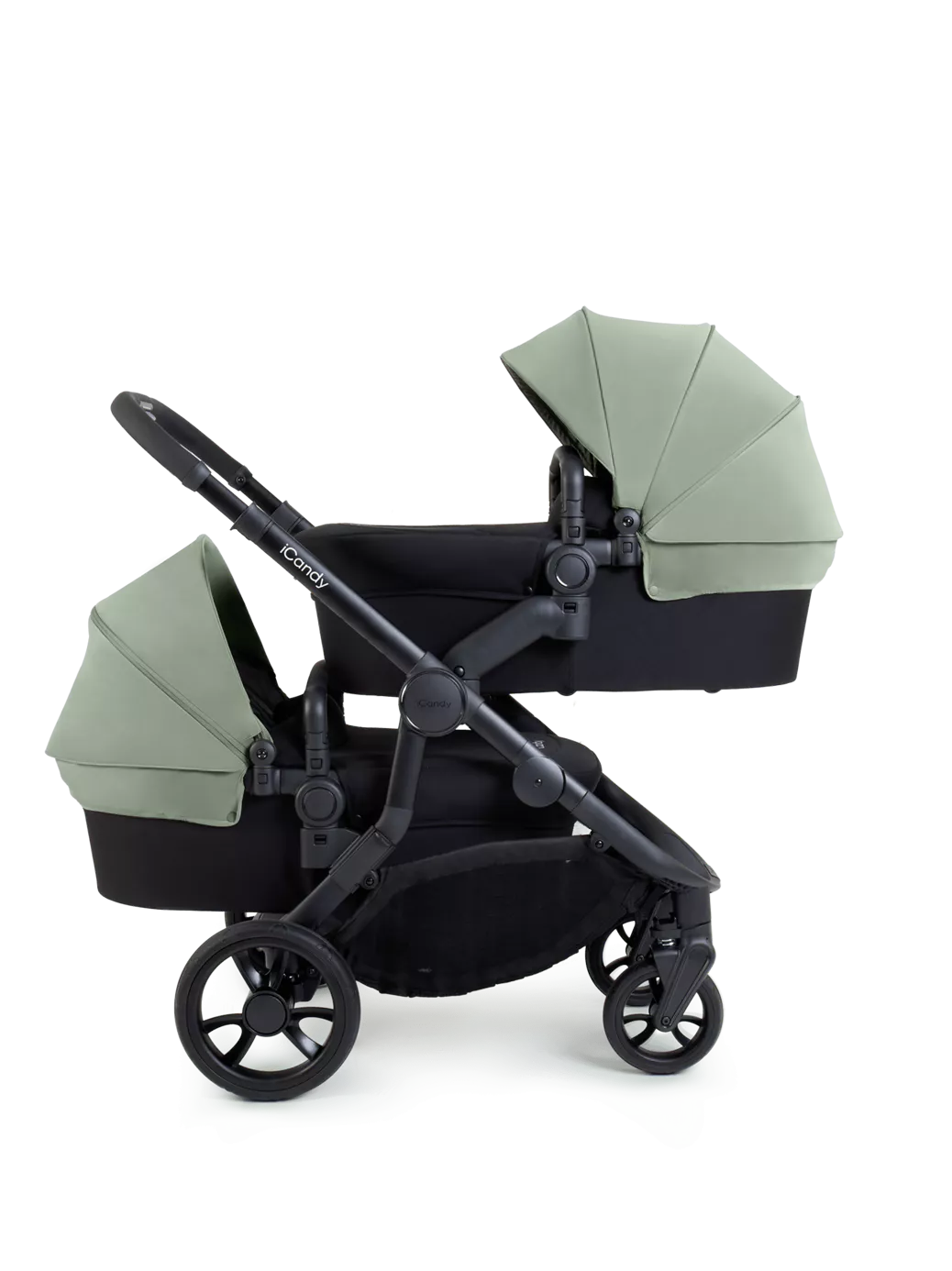 Orange 4 Twin Pushchair Bundle Jet Pistachio
