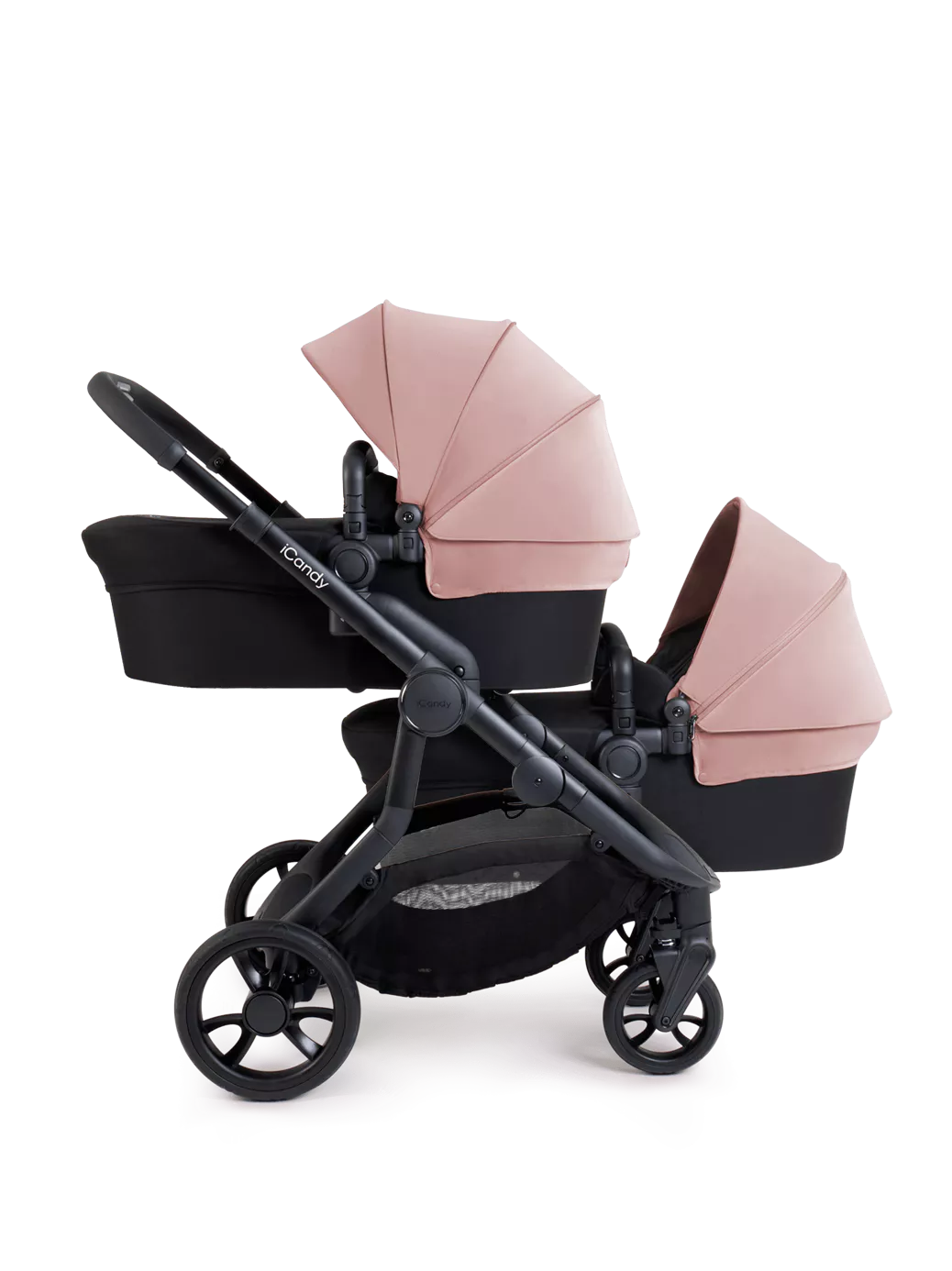 Orange 4 Twin Pushchair Bundle Jet Rose