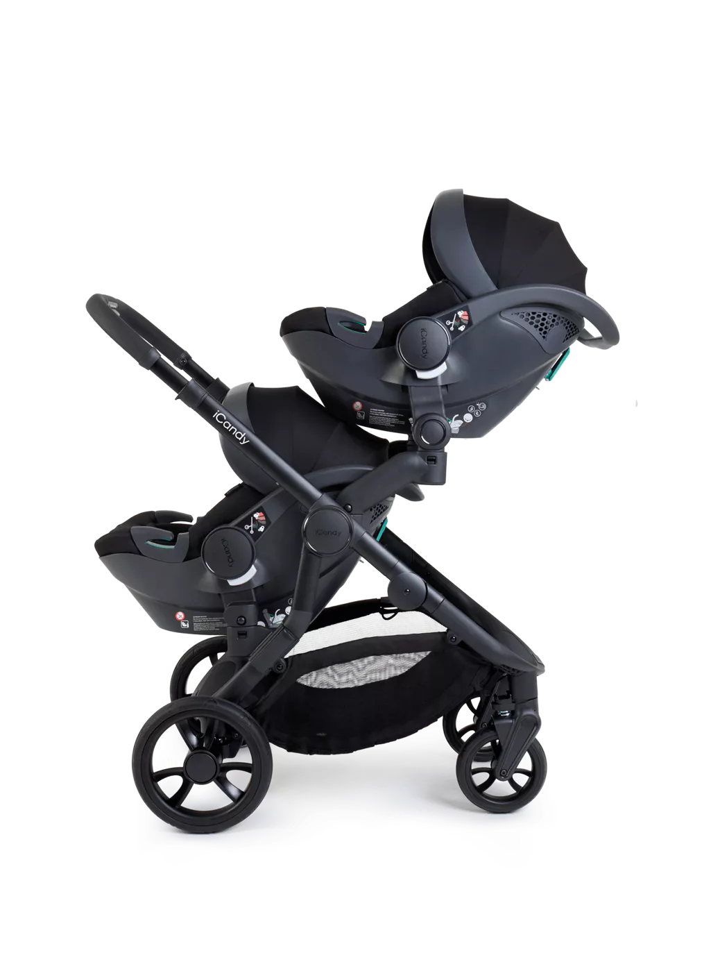 Orange 4 Twin Pushchair Bundle Jet Rose