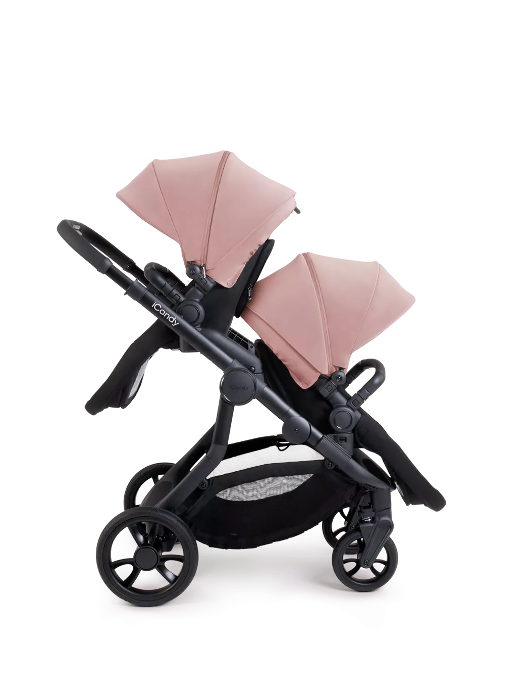 Orange 4 Twin Pushchair Bundle Jet Rose