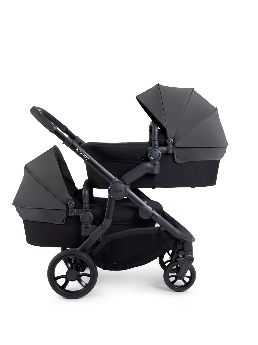 Orange 4 Twin Pushchair Bundle Jet Fossil