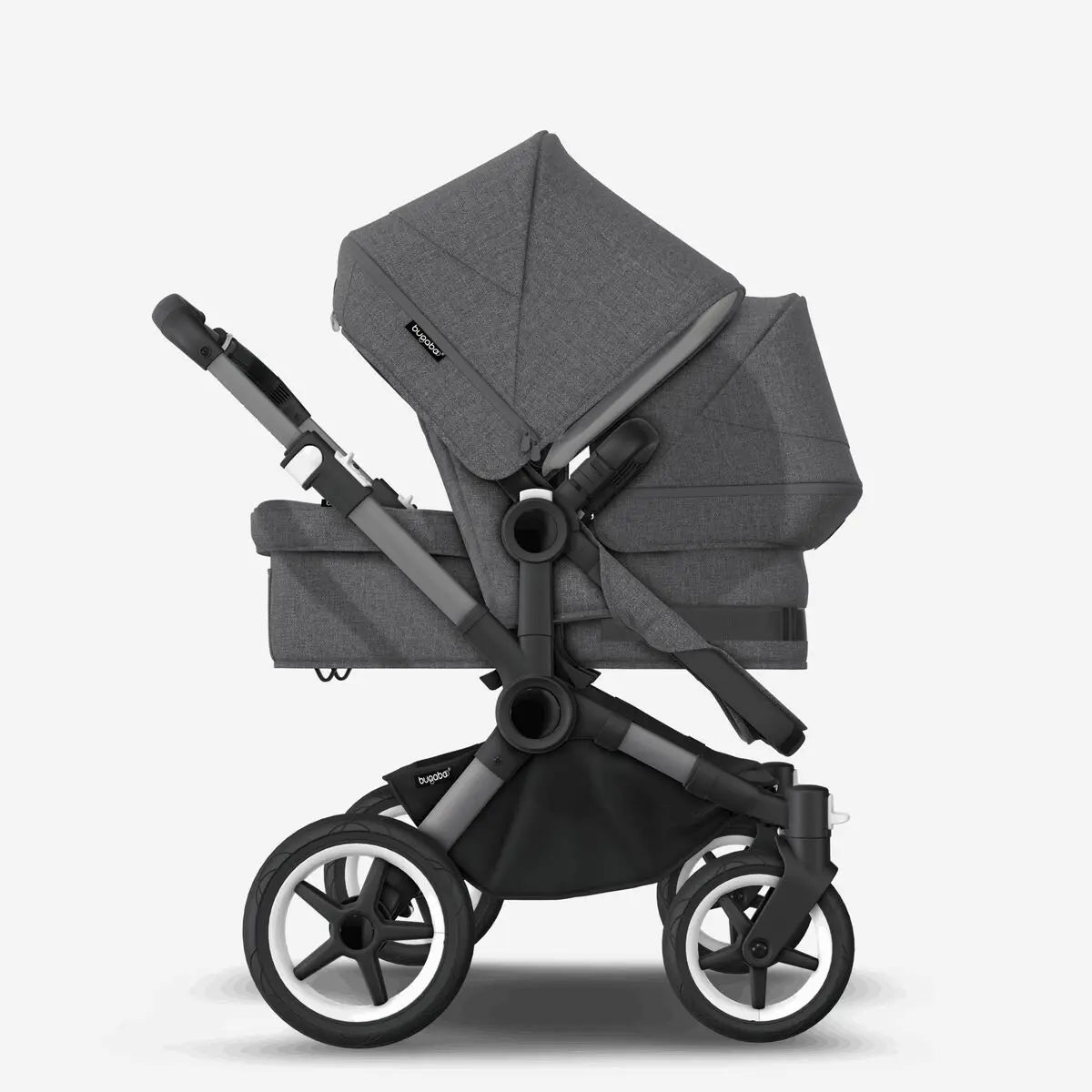 Bugaboo Donkey 5 Duo carrycot and seat pushchair Grey Melange
