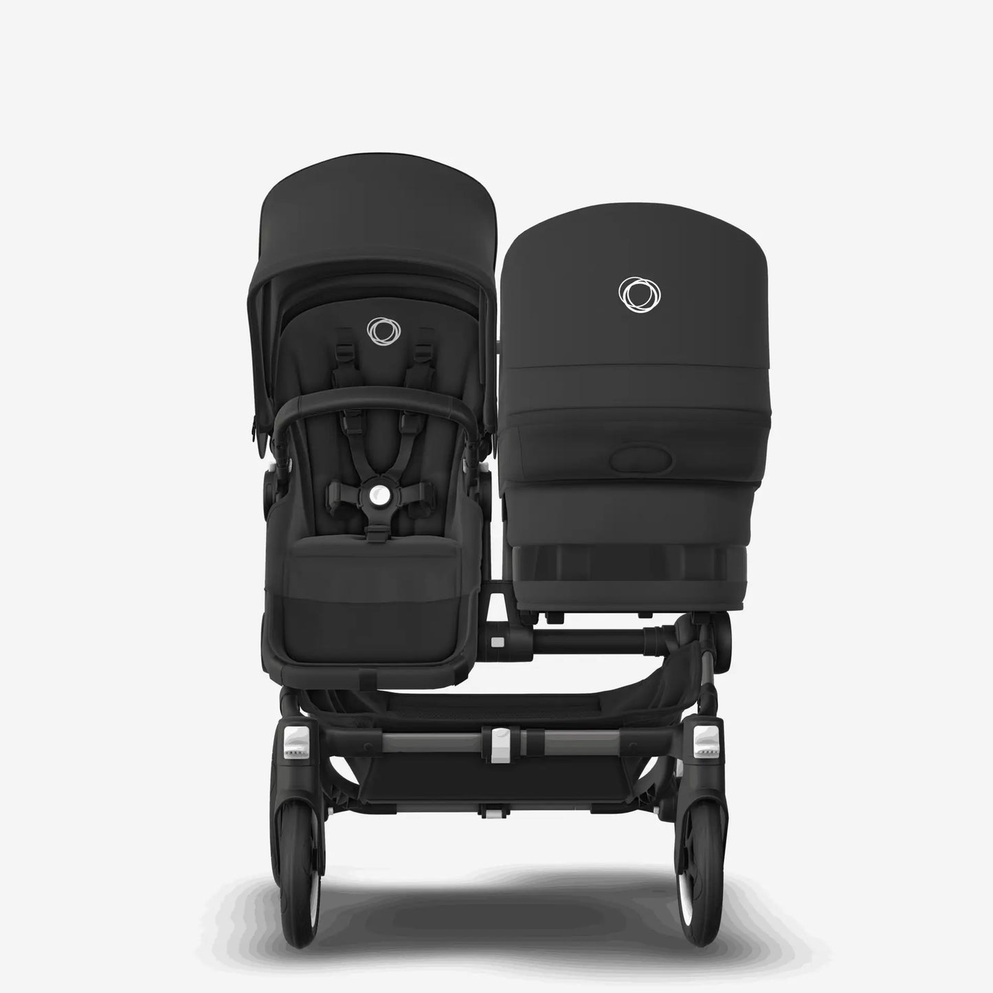 Bugaboo Donkey 5 Duo carrycot and seat pushchair Midnight Black Graphite Chasis