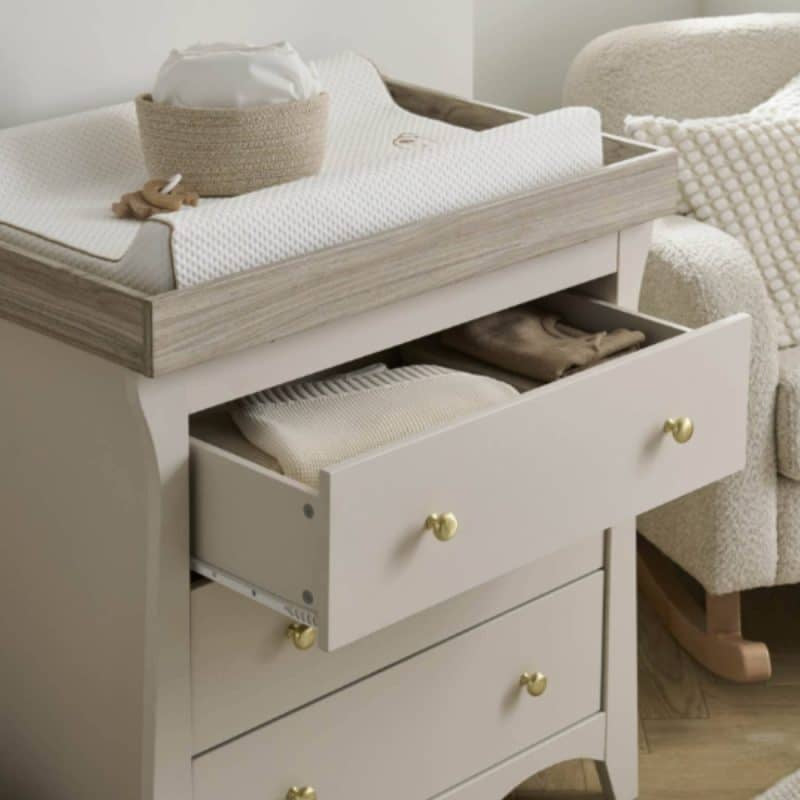 Clara 3 Piece Nursery Furniture Set - Cashmere & Ash