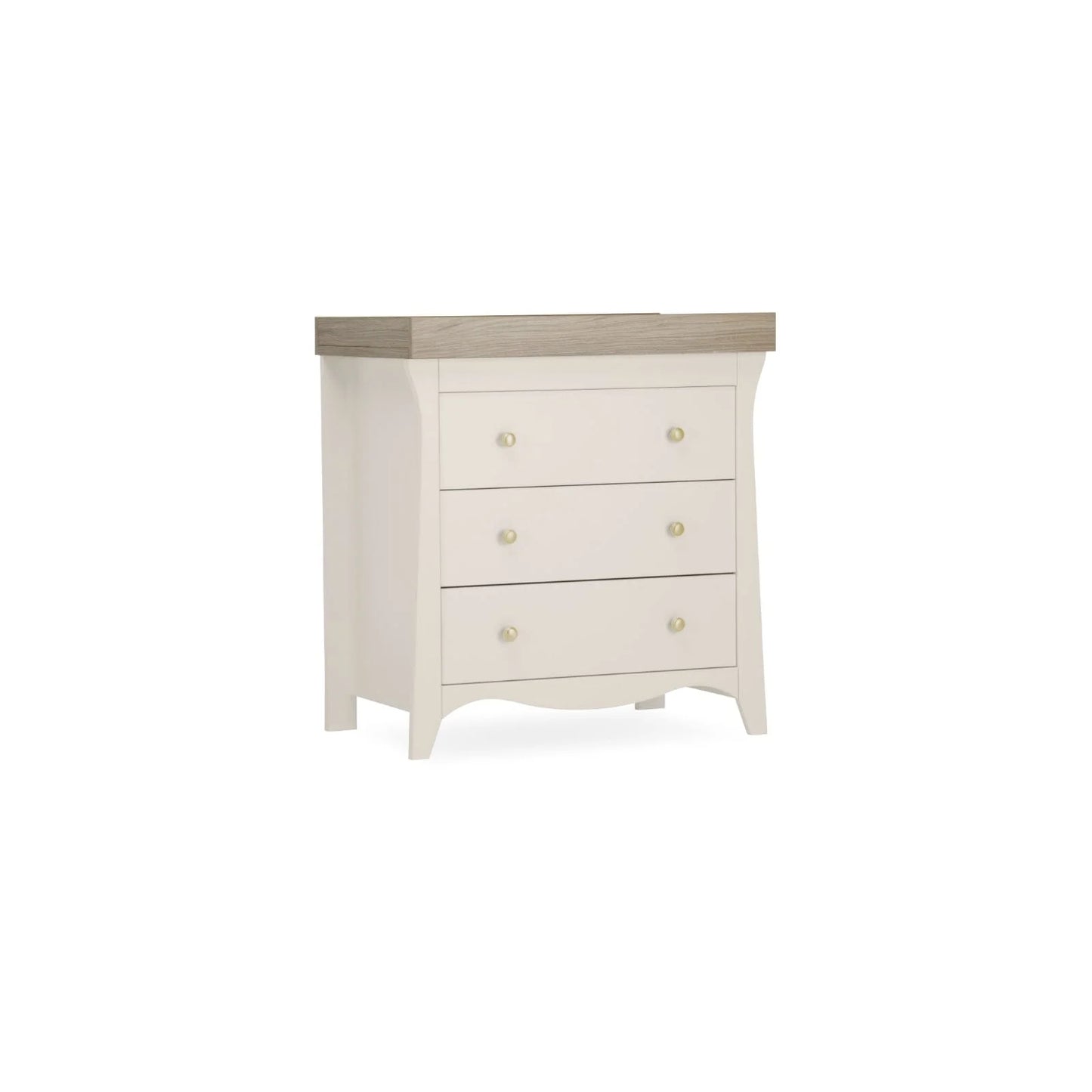 Cuddle Co Clara 3 Drawer Dresser & Changer - Cashmere and Ash *Pre order August delivery