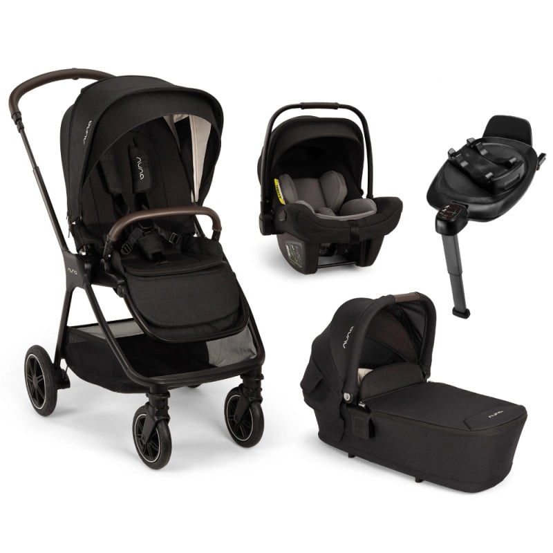 Nuna Triv Next (Pipa Next) Travel System Bundle + I-Size Base- Caviar (New 2024) *Open Box