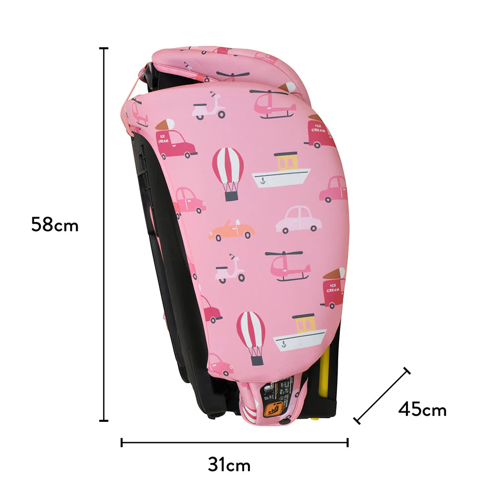 Cosatto On The Go i-Size Travel Car Seat Itchy Feet Rosy Pre Order April Delivery