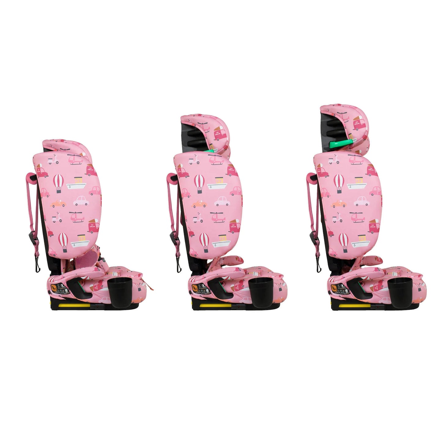 Cosatto On The Go i-Size Travel Car Seat Itchy Feet Rosy Pre Order April Delivery