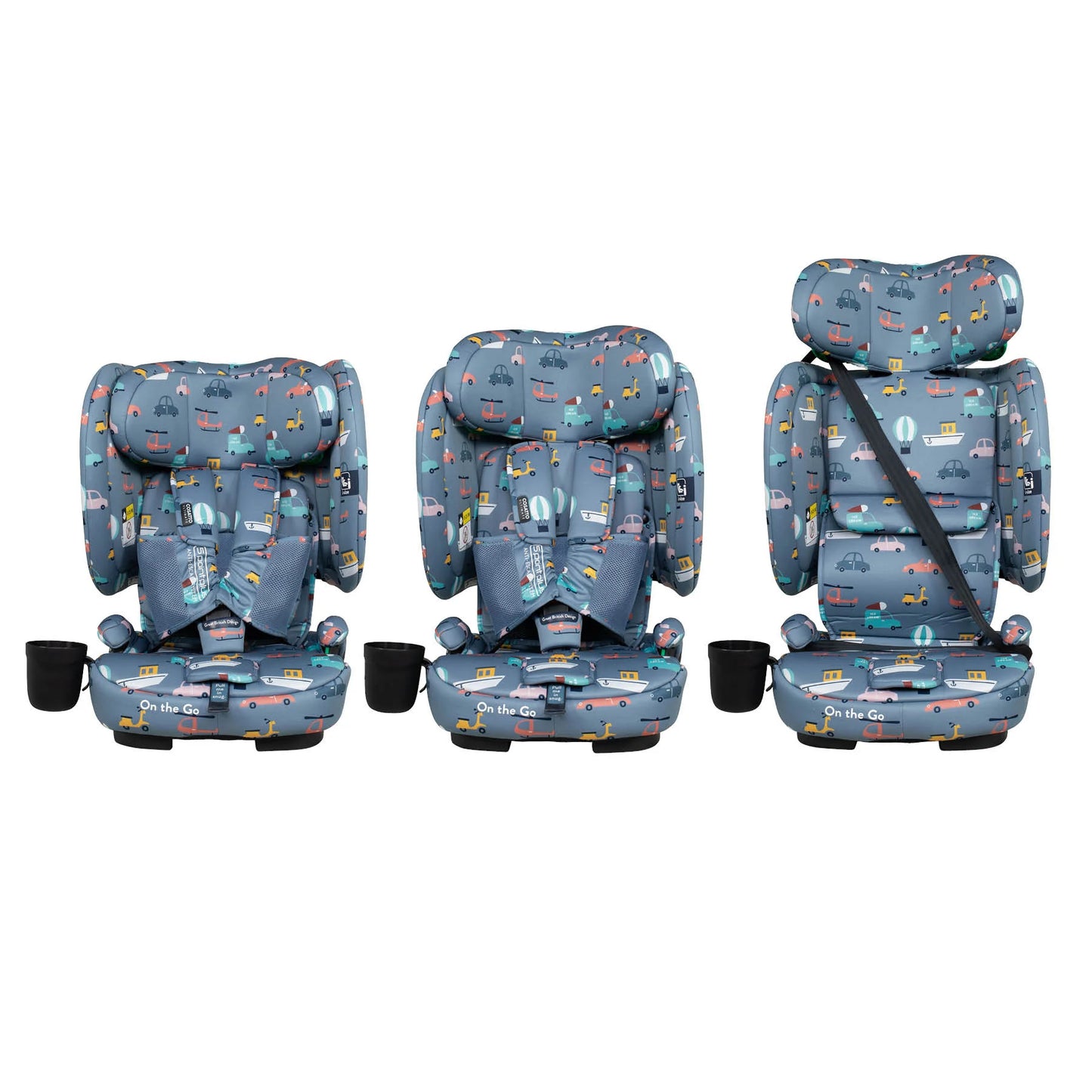 Cosatto On The Go i-Size Travel Car Seat Itchy Feet Sky Pre Order April Delivery