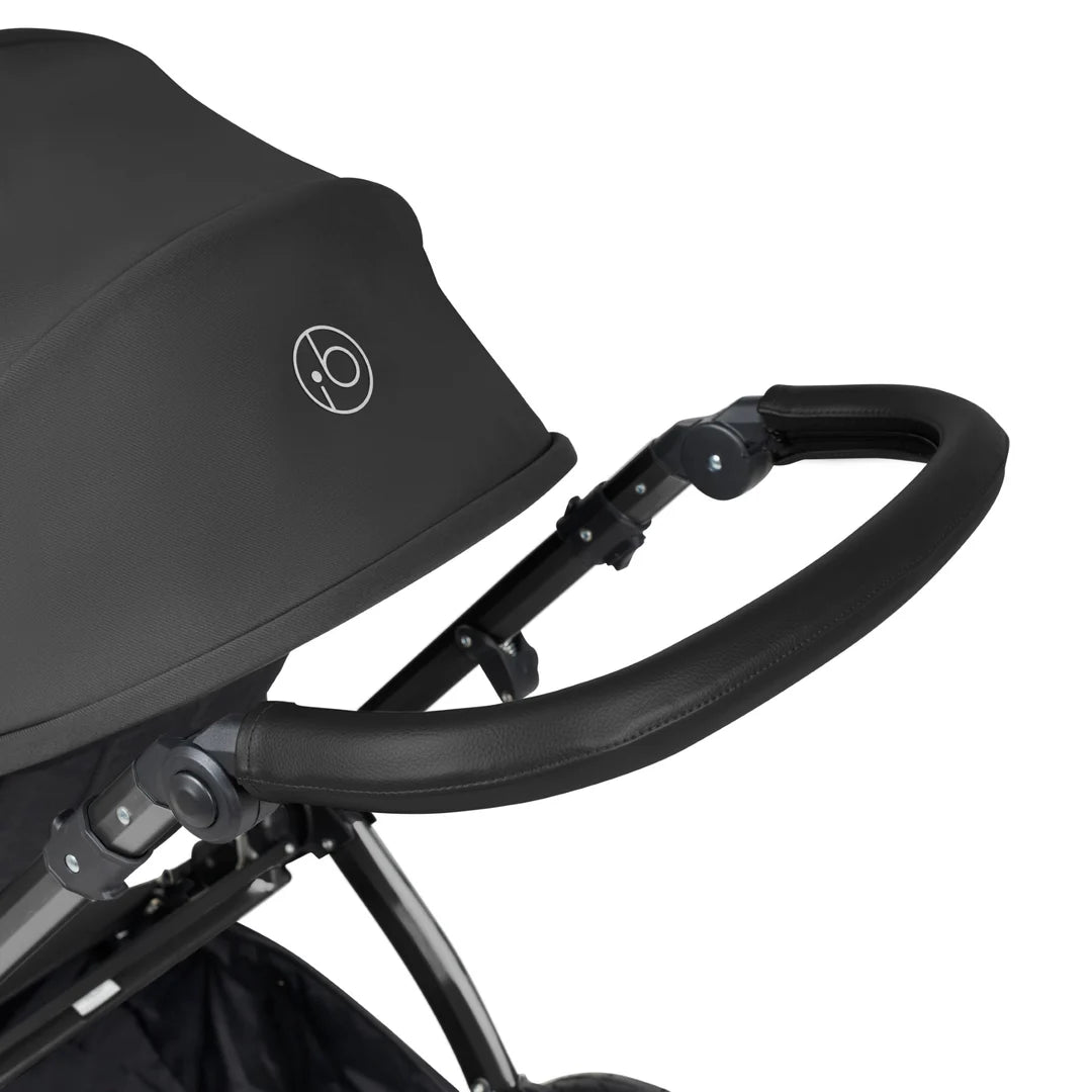 Ickle Bubba Stomp Luxe Travel System & Home 14 Piece Bundle Charcoal Grey /Black Chassis/Black handle