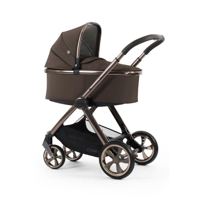 BabyStyle Oyster4 Pushchair Ultimate 12 Piece Bundle with Cybex Cloud T i-Size Car Seat and Base - Chocolate Velvet *Message us to check availability