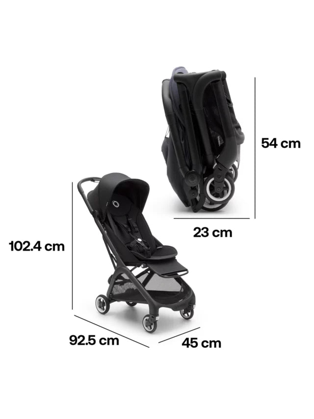 Bugaboo Butterfly Midnight Black FREE transport bag