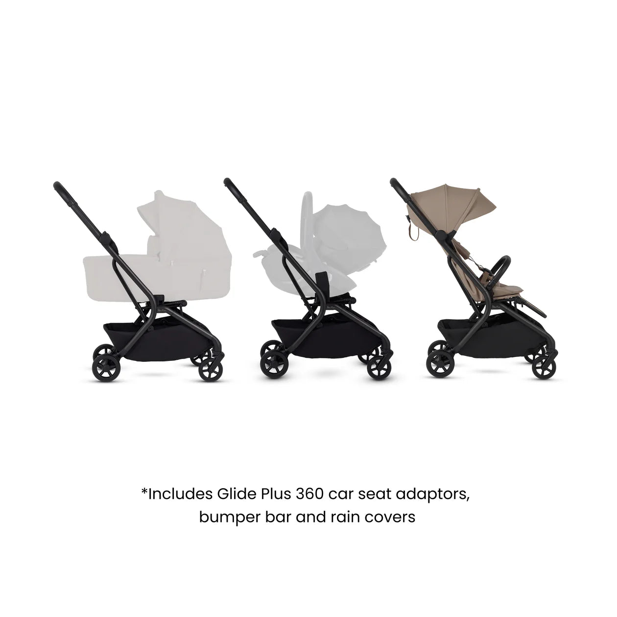 Silver Cross Nia Compact Travel Stroller Champagne *Pre Order Late November Delivery