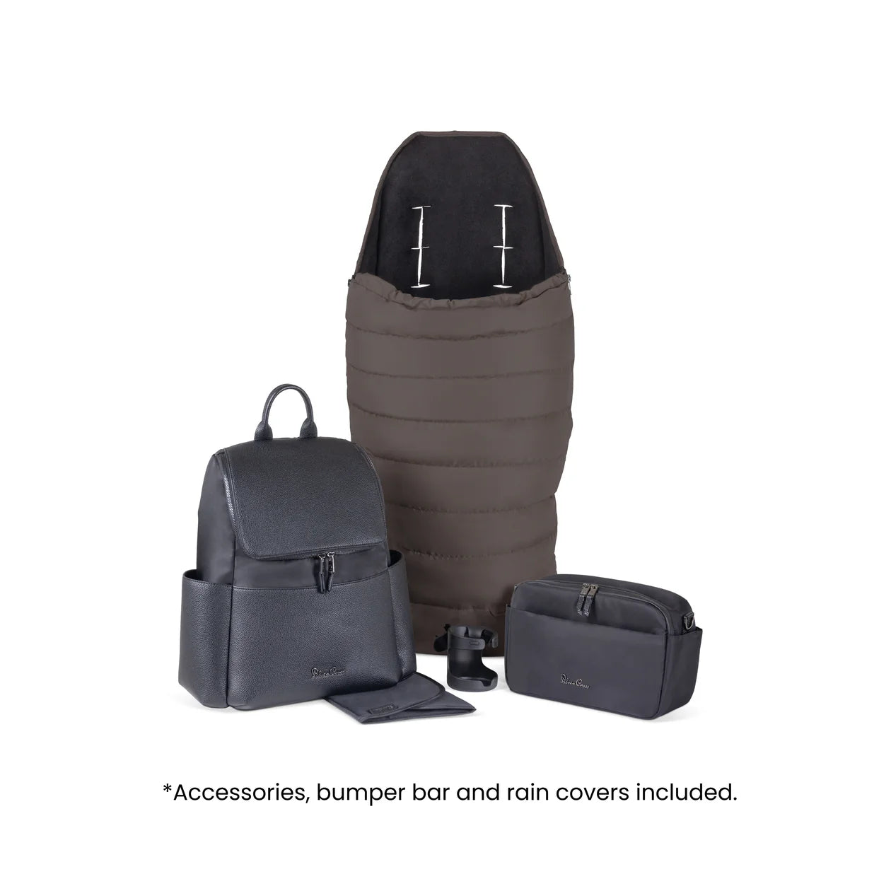 Silver Cross Nia Compact Travel System with Accessory Pack (12 Piece) Chocolate Pre Order End Of November Delivery