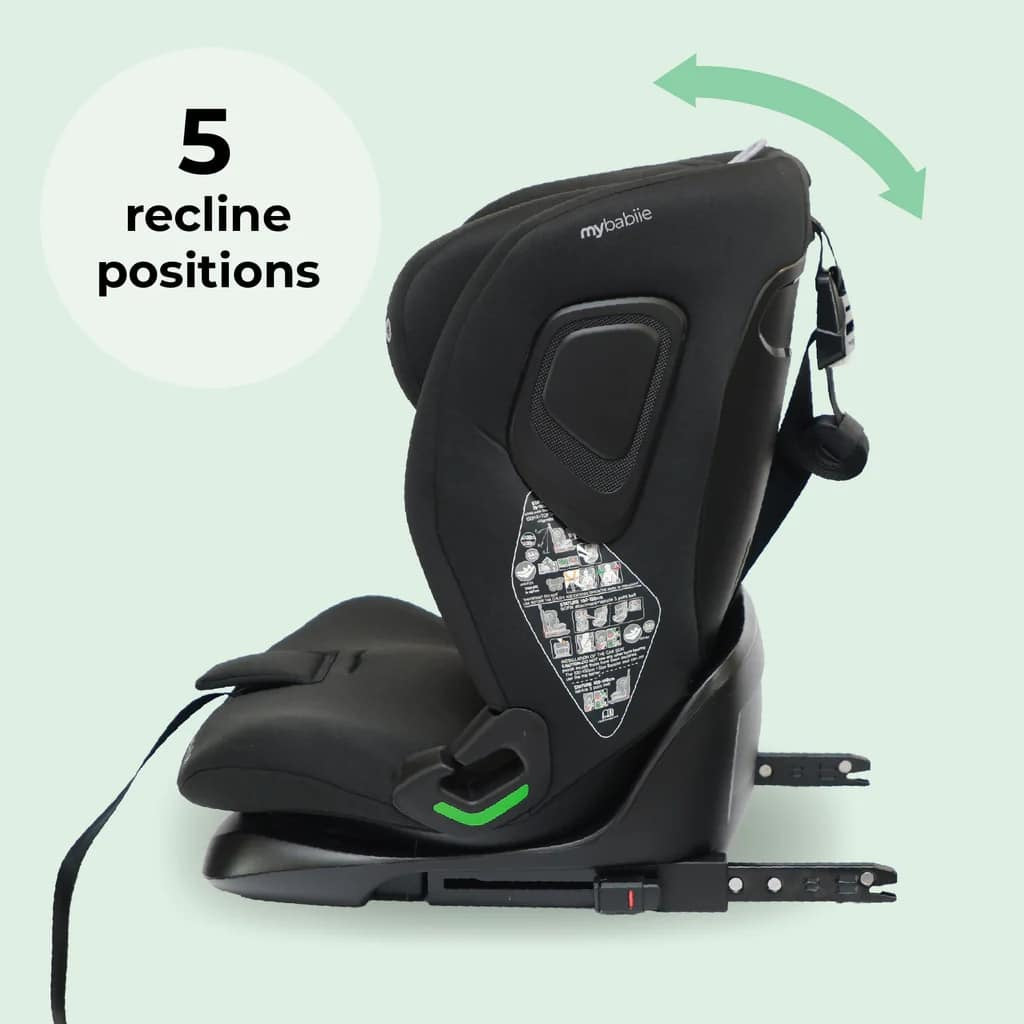 My Babiie MBCS123 ISOFIX i-Size (76-150cm) Car Seat Black