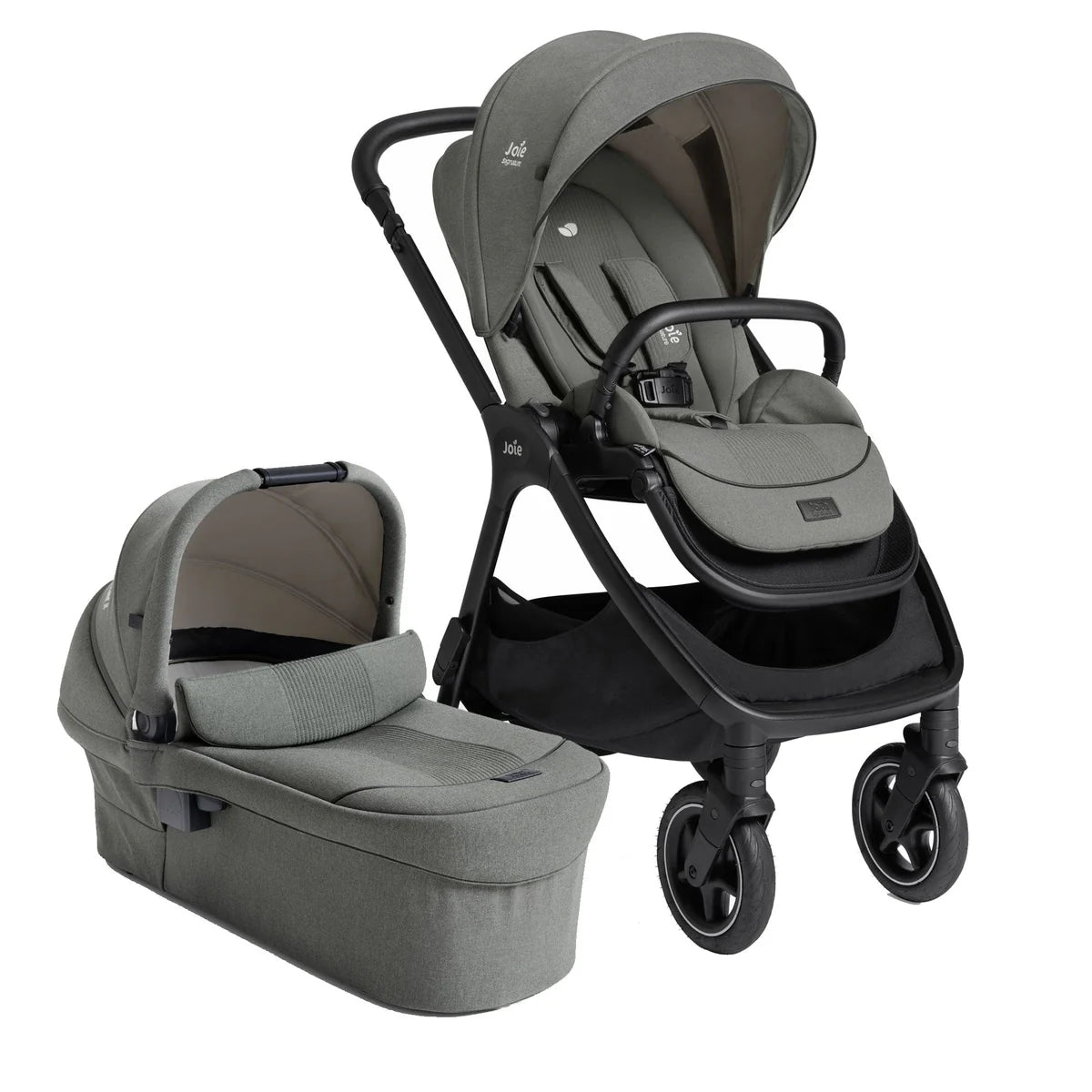Joie Finiti Flex Pushchair & Ramble XL Carrycot - Evergreen