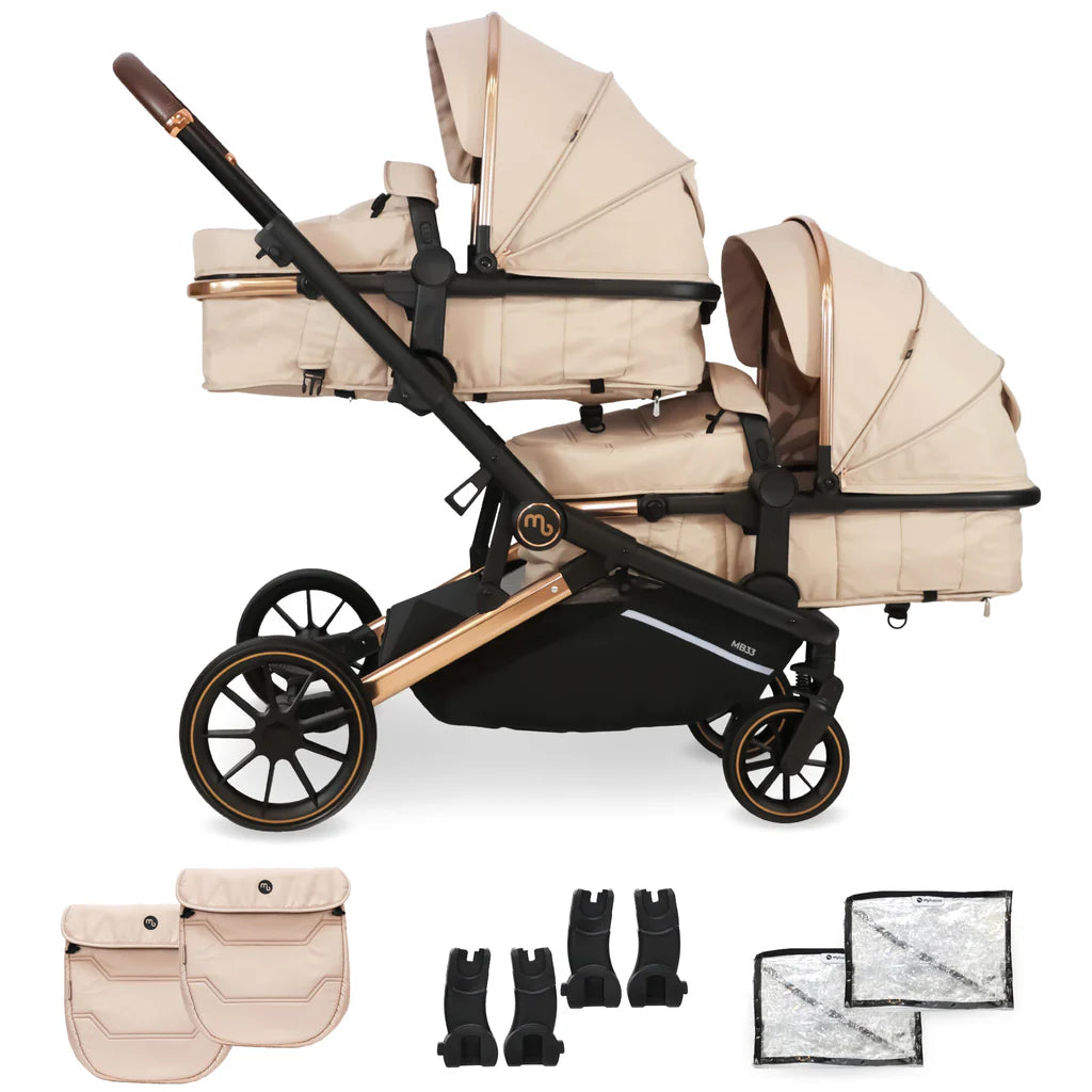 My babiie MB33 Tandem Pushchair - Giraffe