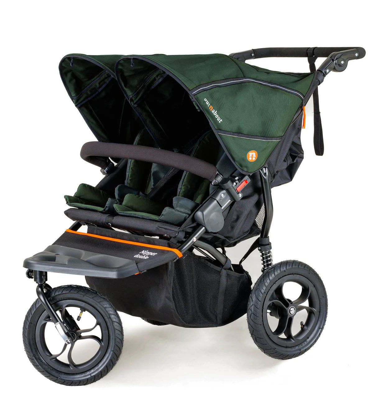 Out n About Nipper V5 Double Pushchair Starter Bundle Sycamore Green