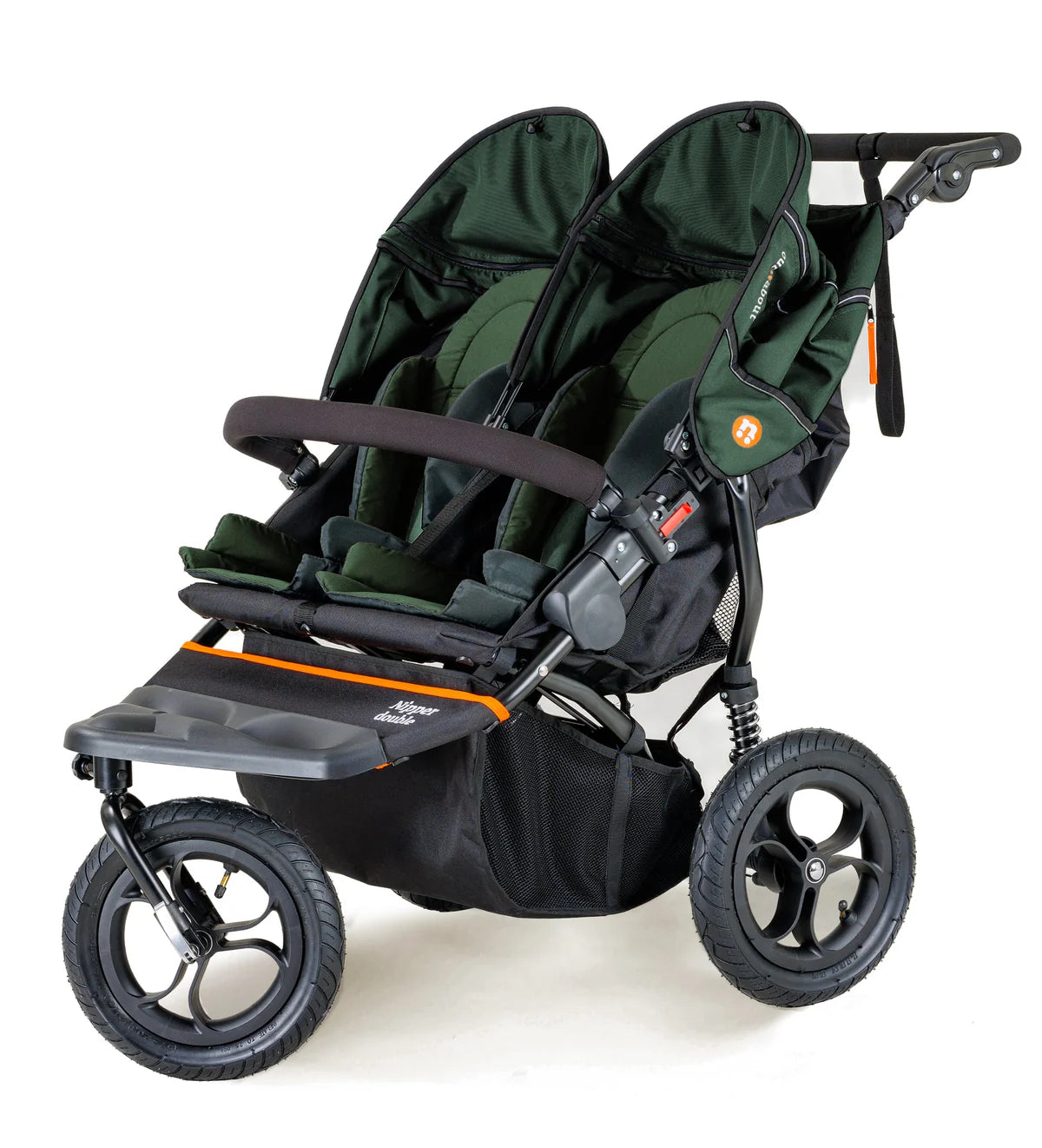 Out n About Nipper V5 Double Pushchair Starter Bundle Sycamore Green