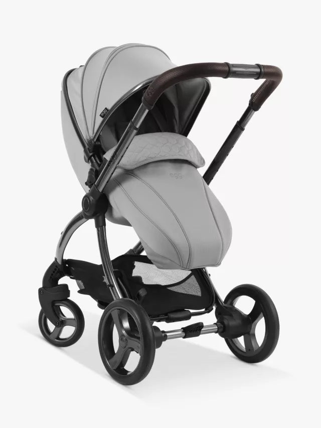 Egg 3 Pushchair, Carrycot & Accessories with Cybex Cloud T Car Seat and Base T Luxury Bundle, Glacier