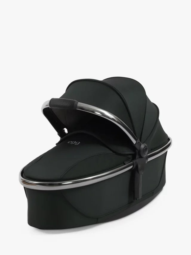 Egg 3 Pushchair, Carrycot & Accessories with Cybex Cloud T Car Seat and Base T Luxury Bundle, Black Olive