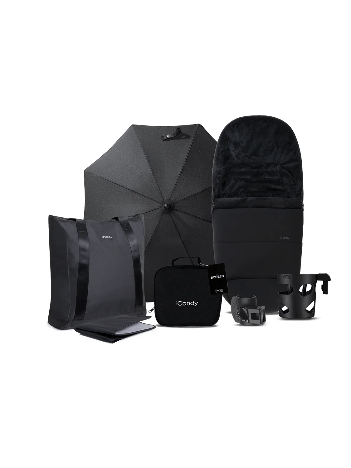 iCandy Core 2 Pushchair and Carrycot - Complete Bundle Storm Black