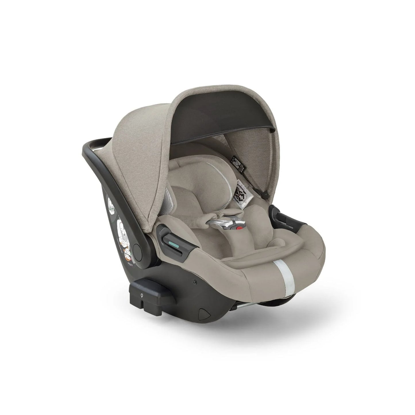 Inglesina Electa System Quattro color Battery Beige, car seat Darwin Infant Recline and 360° i-Size base