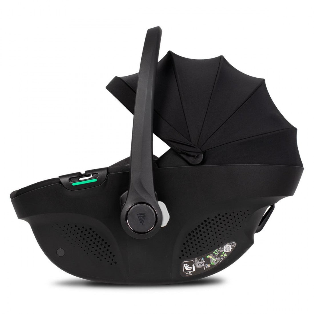 Venicci Claro 3 in 1 with Tiago 360 Car Seat + Base Complete Travel System Bundle, Noir
